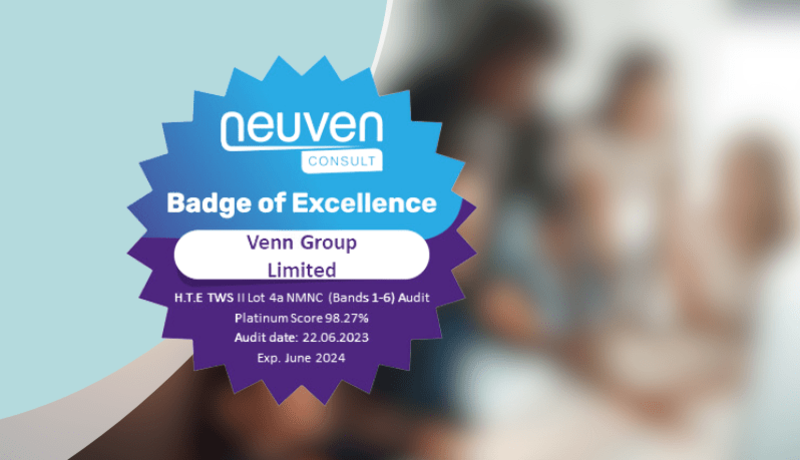 HTE Excellence award badge