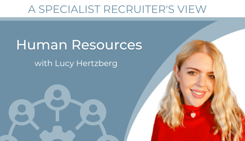 Specialist recruiter in front of human resources image